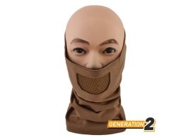 Máscara facial Warrior Plus Gen2 - Marrón coyote [Cygnus Armory]