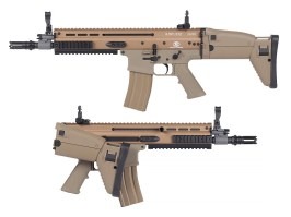 Rifle de airsoft SCAR-L , FN Herstal - TAN [CYMA]