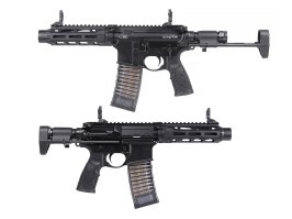 Airsoft GBB rifle Daniel Defense PDW MFR XL, gas blowback CGS - black [CYMA]