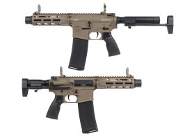 Rifle airsoft Daniel Defense DDM4 PDW Platinum, ETU (DD.105B) - FDE [CYMA]