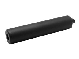 Silenciador metálico de 140mm con adaptador de 11mm para pistola - negro [Dytac]