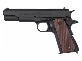 Pistola de airsoft M1911 A1 (EC-3101) con licencia COLT, totalmente metálica, de gas, con retroceso (GBB) [E&C]