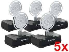 Blanco de entrenamiento electrónico de airsoft Sentry 2 BT - Negro, JUEGO DE 5 PIEZAS [E-Shooter]