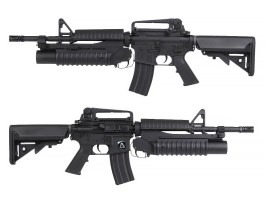 Fusil de airsoft M4 A1 con lanzagranadas M203, con licencia de COLT - negro (EC-701) [E&C]