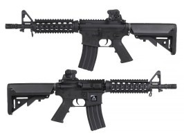 Fusil de airsoft M4 RIS CQB, con licencia de COLT - negro (EC-302) [E&C]