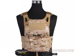 Portaplacas Jumer con bolsa triple M4 y placas balísticas falsas - Multicam Arid [EmersonGear]