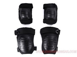 Military elbow and knee pad set - Black [EmersonGear]