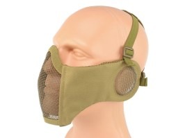 Battlefield Elite arcvédő maszk fülvédővel - Coyote Brown (CB) [EmersonGear]