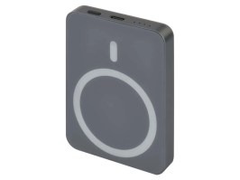 Powerbank WI 522, 5000mAh, 20W+Wireless - Gris [EMOS]