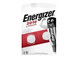 Pila de botón de litio 3V CR2016 - 2pcs [Energizer]