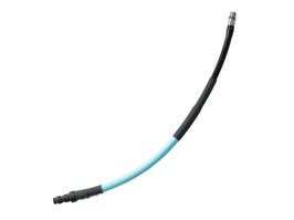 Manguera USL SlimLine HPA - QD macho + 1/8NPT, 25cm con trenzado - Ocean Blue [EPeS]