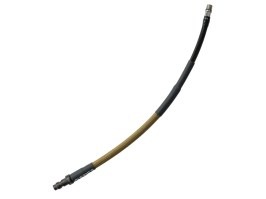 Manguera USL SlimLine HPA - QD macho + 1/8NPT, 25cm con trenzado - Marrón coyote [EPeS]