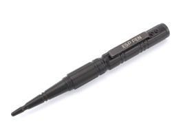 Bolígrafo táctico compacto con rompecristales KBT-02 - negro [ESP]