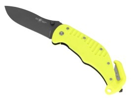 Cuchillo de rescate con hoja lisa (RKY-01) - Amarillo [ESP]