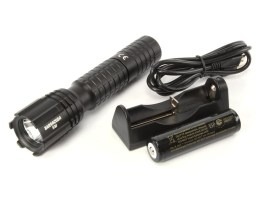 Linterna LED táctica de 5W BARRACUDA 5 Adaptador USB y batería [ESP]