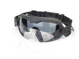 Tactical LPG01BK12-2R versión ventilador de gafas Negro - transparente, gris humo [FMA]