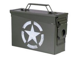 Caja de munición, calibre 30 mm - Estrella del Ejército de EE. UU. [Fosco]