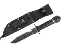Cuchillo de supervivencia - negro [Fosco]