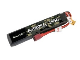 Batería Li-Po 7,4V 1000mAh 25C 105x19x11mm - DeanT [Gens ace]