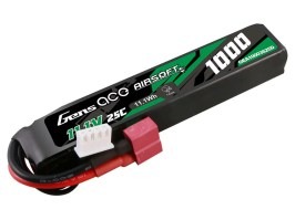 Batería Li-Po 11,1V 1000mAh 25C 103x18x16mm - DeanT [Gens ace]