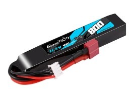 Batería Li-Po 11,4V HV 800mAh 45C 102x18x16mm - DeanT [Gens ace]