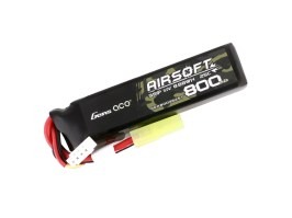 Batería Li-Po 11,1V 800mAh 25C 79x20x17mm - Mini Tamiya [Gens ace]