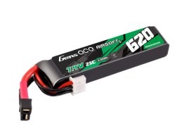 Batería Li-Po 7,4V 620mAh 25C 72x16x12mm AEP- DeanT/Mini Dean-T [Gens ace]