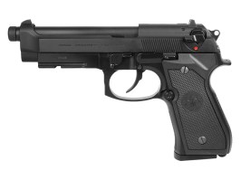 Pistola de airsoft GPM92 GP2, totalmente metálica, retroceso por gas (GBB) - Negra [G&G]