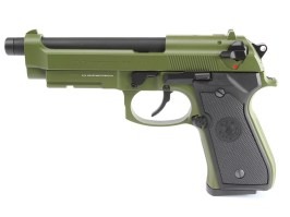 Pistola de airsoft GPM92, full metal, gas blowback (GBB) - verde cazador [G&G]
