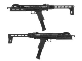 Pistola de airsoft SMC-9, gas blowback (GBB) - negra [G&G]