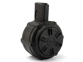 Cargador de tambor Hi-Cap para M4/M16, 2300 cartuchos, cuerda manual - negro [G&G]
