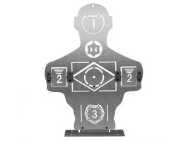 Diana metálica de entrenamiento 46x34cm - Plata [Imperator Tactical]