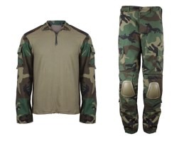 Traje de combate BDU con rodilleras y coderas - Woodland [Imperator Tactical]