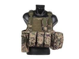 Chaleco táctico KINGRIN M4 600D - Digital Woodland [Imperator Tactical]