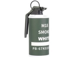 Granada de humo M18 simulada (contenedor BB) - Blanco [Imperator Tactical]