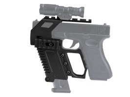 KIT táctico con RIS para cargador de repuesto para Glock 17/18/19 - Negro [Imperator Tactical]