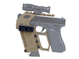 KIT táctico con RIS para cargador de repuesto para Glock 17/18/19 - TAN [Imperator Tactical]