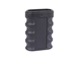 Empuñadura vertical multiángulo ajustable de 0-8° con control numérico (CNC), de aluminio (M-LOK & KeyMod) – Negro [JJ Airsoft]
