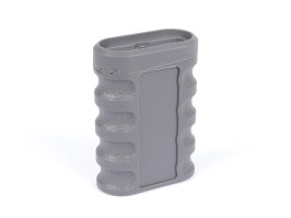 Empuñadura vertical ajustable de 0 a 8°, de nailon (M-LOK & KeyMod) – Gris [JJ Airsoft]
