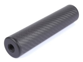 Supresor de fibra de carbono 170 x 37 mm, rosca 14 mm CW/CCW [JJ Airsoft]