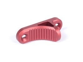 Reposamanos corto de aluminio CNC (topes para las manos) B5 para guardamanos KeyMod - Rojo [JJ Airsoft]