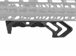 Empuñadura TD MOD de aluminio mecanizada por CNC para guardamanos KeyMod - Negro [JJ Airsoft]