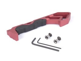 Empuñadura TD MOD de aluminio mecanizada por CNC para guardamanos KeyMod - Roja [JJ Airsoft]