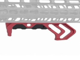 Empuñadura TD MOD de aluminio mecanizada por CNC para guardamanos KeyMod - Roja [JJ Airsoft]