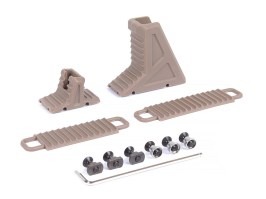 Kit de tope de mano Fullstop con paso de cable interno, M-LOK & KeyMod – TAN [JJ Airsoft]