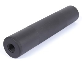 Supresor de metal de imitación 190 x 37 mm, rosca 14 mm CW/CCW - Negro [JJ Airsoft]