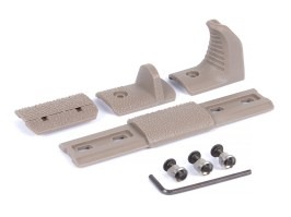Kit modular de tope de mano para KeyMod, 3 piezas – TAN [JJ Airsoft]
