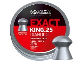 Diabolos EXACT King 6,35mm (cal .25) / 1,645g - 150pcs [JSB Match Diabolo]