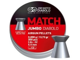 Diabolos MATCH Jumbo 5,50mm (cal .22) / 0,890g - 300pcs [JSB Match Diabolo]