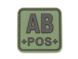 PVC 3D Parche velcro tipo sangre AB Pos - OD [JTG]